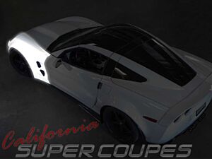 California Super Coupe/ CSC Corvette C6 ZLR Super Wide Body Front Fender Kit