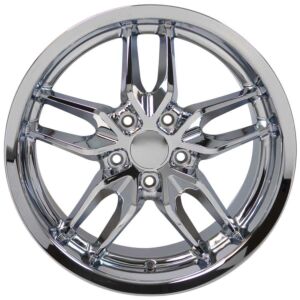 OE Wheels Chrome Deep Dish STYLE  Wheel Set Fit Camaro-Firebird (Stingray Style) 17-18" SET (93-02 Camaro,88-96 Corvette,93-02 Firebird)