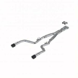 MBRP 3" Cat Back Exhaust System with Dual Rear Carbon Fiber Tips, Street Profile; T304 (2015-2021 Charger 5.7L, 6.2L, 6.4L) - S71173CF
