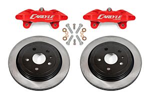 BMR Suspensions Brake Kit For 15" Conversion, Solid Rotors, Red Calipers (15-19 Cadillac CTS-V)
