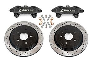 BMR Suspensions Brake Kit For 15" Conversion, Drilled And Slotted Rotors, Black Calipers (08-14 Cadillac CTS-V)