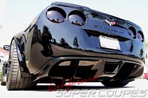 California Super Coupe/ CSC Corvette C6 Rear Diffuser V1 (2 Center Exhaust Tips)