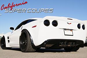 California Super Coupe/ CSC Corvette C6 Rear Diffuser V2 (4 Exhaust Tips)