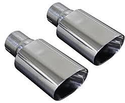 American Racing Headers ARH Chevelle Tips - Double Walled, Polished Stainless Steel