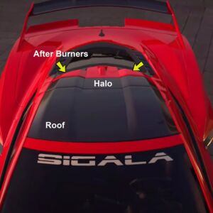 Sigala Designs Widebody RR Roof Set (4 pieces) (2020+ Corvette C8)