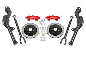 BMR 15" Conversion Kit By Carlyle Racing, Solid Rotors, Red Calipers (08-09 G8)