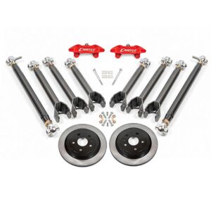BMR Suspensions 15" Conversion Kit By Carlyle Racing, Solid Rotors, Red Calipers (16-23 Chevy Camaro) 