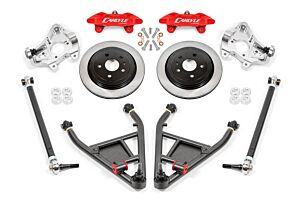 BMR Suspensions 15" Conversion Kit By Carlyle Racing, Solid Rotors, Red Calipers (2014-2019 Corvette)