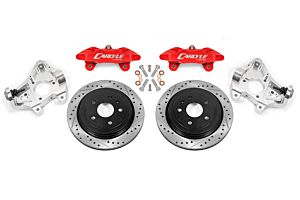 BMR Suspensions 17" Conversion Kit By Carlyle Racing, Drilled And Slotted Rotors, Red Calipers