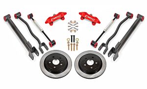 BMR Suspensions 15" Conversion Kit By Carlyle Racing, Solid Rotors, Red Calipers (08-14 Cadillac CTS-V)