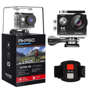 AKASO EK7000 4K WIFI Sports Action Camera Kits With 12MP 170 Degree Wide Angle