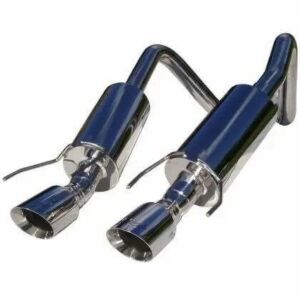 MBRP T304 Stainless Steel 2.5" Dual Muffler Axle Back w/ 4" Round Dual Wall Tips (Chevrolet Corvette 2005-2008)