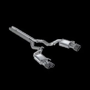 MBRP S72093CF 3" T304 Cat Back Exhaust System with Quad Carbon Fiber Tips (2018-2020 Mustang GT w/Active Exhaust)