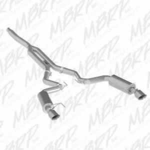 MBRP 2015-2021 Mustang 2.3L Ecoboost Aluminized Street Series Cat-Back (Polished Tips) - S7274AL