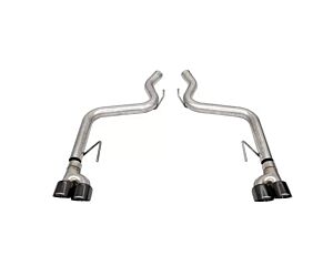 Corsa 3.0" Axle-Back Dual Rear Track Series Exhaust System Twin 4.0" Polished Black PVD Pro-Series Tips Ford Mustang GT (2018-2021)