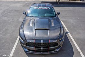TruFiber 2015-2017 Mustang Carbon Fiber A72-RL Hood (Lightweight)
