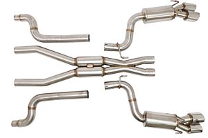 Billy Boat B&B Chevy Camaro Z28 Cat Back Exhaust System without NPP (Round Tips) FBOD-0720