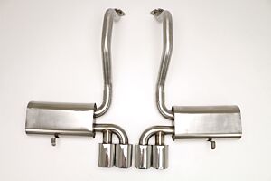 Billy Boat B&B Chevy C5 Corvette Route 66 Axle Back Exhaust System (Oval Tips) FCOR-0200