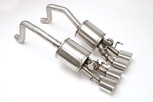 Billy Boat B&B Chevy C6 Corvette Fusion Rear Exhaust System for Factory NPP (Oval Tips) FCOR-0459