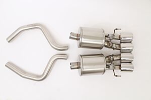 Billy Boat B&B Chevy C6 Corvette Fusion Exhaust System for Factory NPP (Round Tips) FCOR-0464