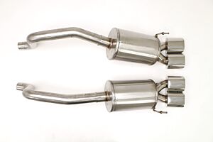 Billy Boat B&B Chevy C6 Corvette PRT Axle Back Exhaust System - Inc Grand Sport (Oval Tips) FCOR-0520