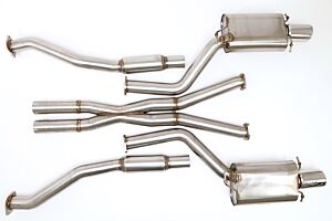 Billy Boat B&B Cadillac CTS-V Cat Back Exhaust System with X-Pipe (Round Tips) FDOM-0305