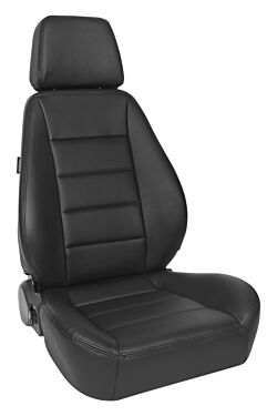 Corbeau Sport Black Leather Racing Seat (1 Pair)
