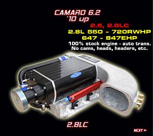 Kenne Bell 2010+ LS3 L99 Camaro 2.8LC Liquid Cooled Mammoth Intercooled Supercharger Kit