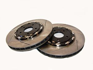 LG Z06 DRK 2 Piece Front Slotted Rotors & TPS Rear Rotor Package