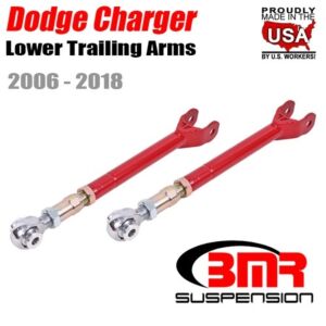 BMR Lower Trailing Arms, On-car Adjustable, Rod Ends (2008-2018 Challenger)
