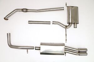 Billy Boat B&B Audi B5 A4 Cat Back Exhaust System 1.8T 5spd (Round Tips) FPIM-0500