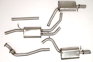 Billy Boat B&B Audi B7 A4 Cat Back Exhaust System 2.0T Tiptronic (Round Tips) FPIM-0502
