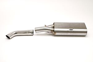 Billy Boat B&B Porsche 911 930 Turbo Rear Exhaust System, Muffler Single Outlet (Oval Tips) FPOR-0200