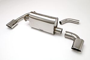 Billy Boat B&B Porsche Carrera 2 Turbo Rear Exhaust System, Muffler with Wastegate Pipe (Oval Tips) FPOR-0225