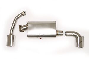 Billy Boat B&B Porsche 911 Turbo Rear Exhaust System, Muffler with Wastegate Pipe 3.6L (Oval Tips) FPOR-0235