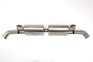Billy Boat B&B Porsche 911 Muffler for BBE Header, Twin Outlet (Oval Tips) FPOR-0460