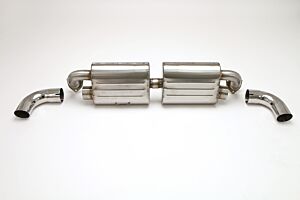 Billy Boat B&B Porsche C2/4 Rear Exhaust System, Muffler for Billy Boat Header Twin Outlet (Oval Tips) FPOR-0660