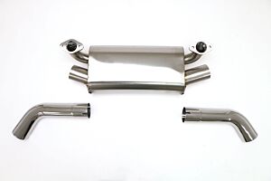 Billy Boat B&B Porsche 911 Rear Exhaust System, Muffler Twin Inlet with Twin Outlet (Oval Tips) FPOR-4110