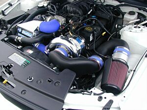 Vortech 4.0 V6 System w/V-2 Si & Charge Cooler, Satin Finish (05-06 Ford Mustang)