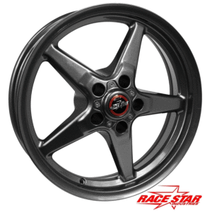 RaceStar 92 Drag Star Bracket Racer 17x7 5x4.75bc 4.25bs Metallic Gray Wheel (C5, C6, C7, Corvette , Camaro , CTS-V)