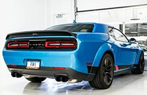 AWE Touring Edition Exhaust - Non-Resonated/Diamond Black Quad Tips (15+ Challenger 6.4 / 6.2 SC)