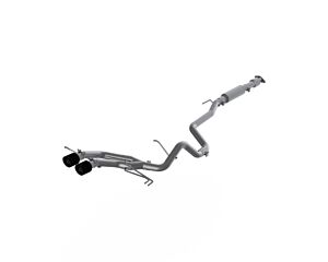 MBRP T409 Stainless Steel 2.5" Catback Exhaust System Dual Exit w/ Carbon Fiber Tips (Hyundai Veloster Turbo 2013-2018)