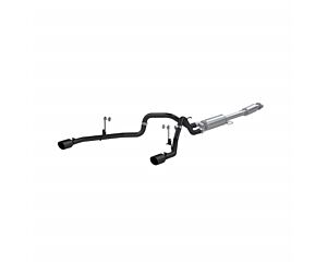 MBRP Black Coated Aluminized Steel 3" Catback 2.5" Dual Split Rear Exhaust System (Ford F-150 2021-2022)