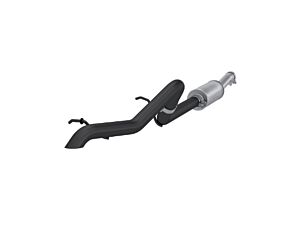 MBRP Black Coated 2.5" Off-Road Tail Pipe Muffler Before Axle (Jeep Wrangler JK 2/4 Door 3.8L V6 2007-2011)