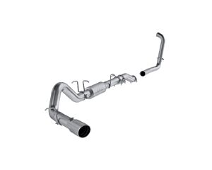 MBRP T409 Stainless Steel 4" Turbo Back Single Side Stock Cat Exit (Ford F-250 | F-350 6.0L 2003-2007)