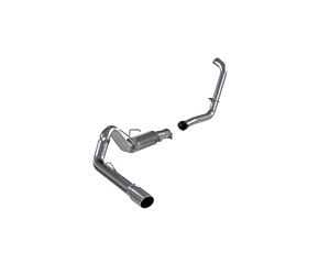 MBRP T409 Stainless Steel 4" Turbo Back Single Side Stock Cat Exit (Ford Excursion 6.0L 2003-2005)