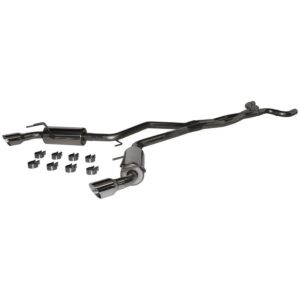 MBRP 2 1/2in. Dual Cat Back; Round Tips; T304 (2010-2015 Camaro) - S7020304