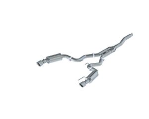 MBRP T409 Stainless Steel 3" Catback Dual Split Rear Street Version w/ 4.5" Tips (Ford Mustang 2.3 EcoBoost No Convertible 2015-2022)