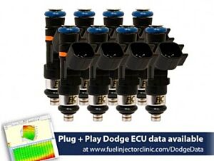 Fuel Injector Clinic 1000CC (100 LBS/HR AT OE 58 PSI Fuel Pressure) FIC Injector Set For Dodge HEMI SRT-8, 5.7 (HIGH-Z)