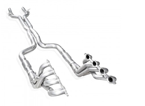 Stainless Power Headers 1-7/8" Pri. X-Pipe Catted, Valve Delete Factory Connect (16-22 Camaro SS 6.2L)